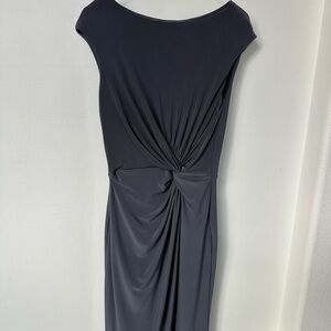 Ralph Lauren Charcoal Asymmetrical Dress